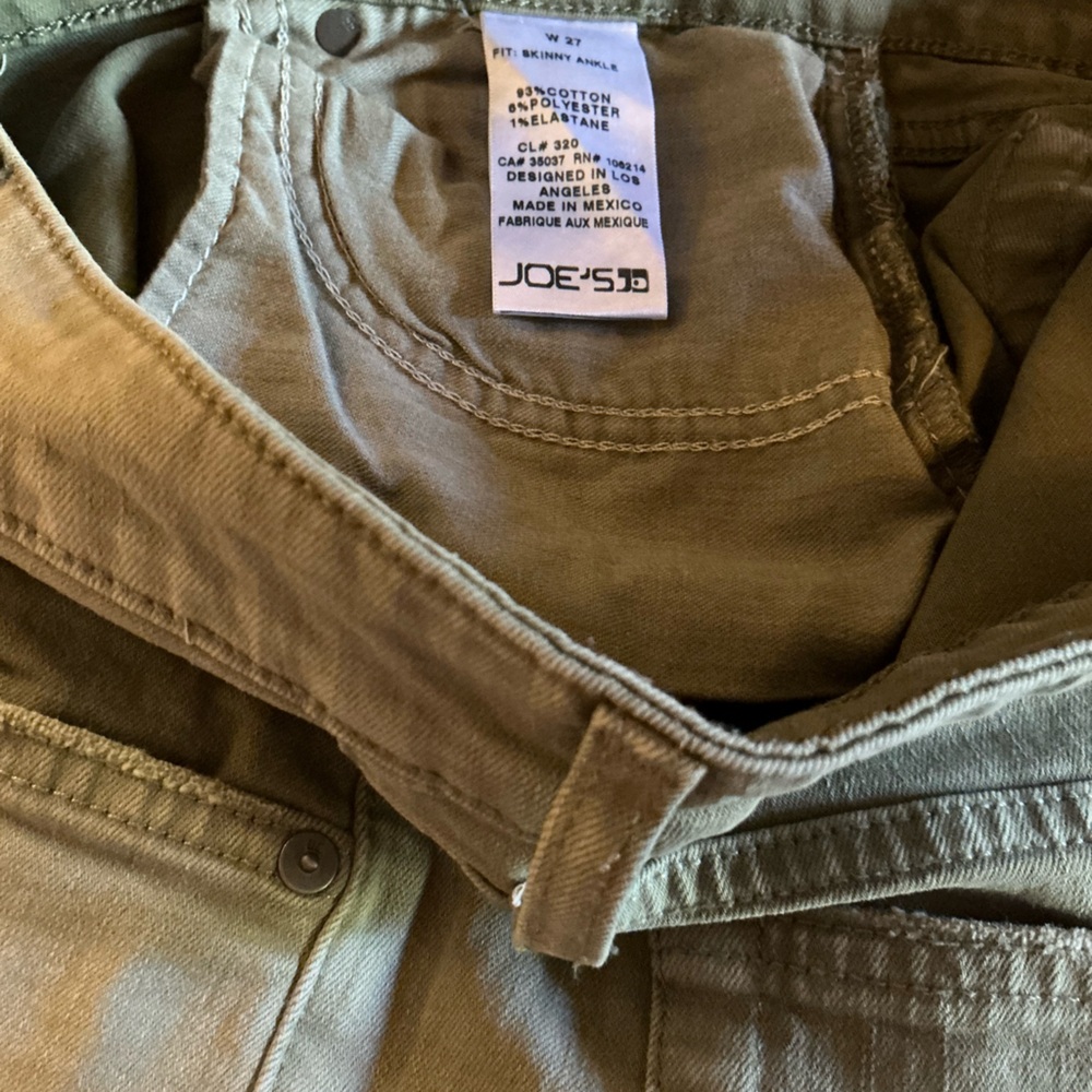 Joe's Jeans Olive Skinny Jeans - Picture 4 of 4